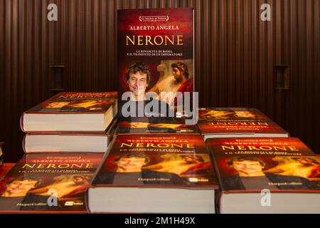 Torino, Italy. 12th December 2022. Books about emperor Nero by Alberto  Angela, a well known history and science communicator Stock Photo - Alamy
