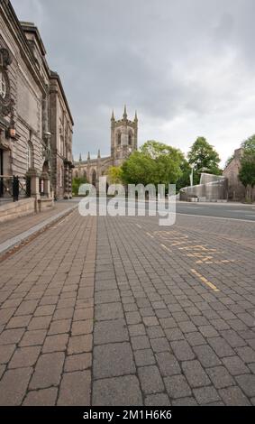 Stoke-on-Trent, Staffordshire-United Kingdom April 21, 2022  Stoke Minster in Stoke-On-Trent Stock Photo