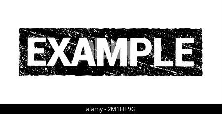 Example vector stamp icon. Sample watermark rubber stamp Stock Vector