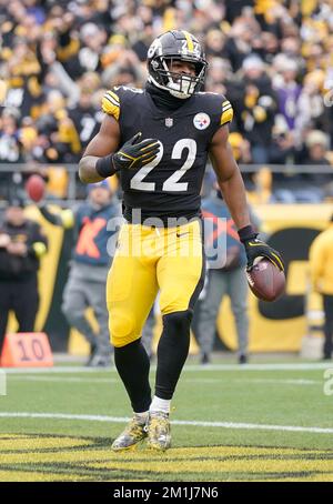 DEC 11th, 2022: Najee Harris #22 during the Steelers vs Ravens game in  Pittsburgh, PA. Jason Pohuski/CSM (Credit Image: © Jason Pohuski/CSM via  ZUMA Press Wire) (Cal Sport Media via AP Images