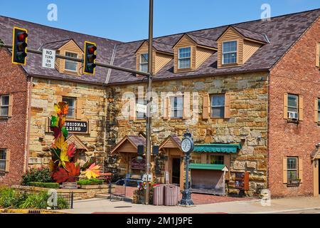 Shopping exterior building in midwest Stock Photo