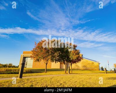 Sunny landscape of the YMCA PARK at Oklahoma Stock Photo