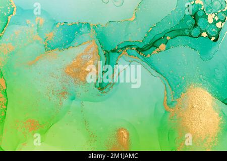 Marble Gradient Sea Green Abstract Artwork Vector Pattern Stock Vector