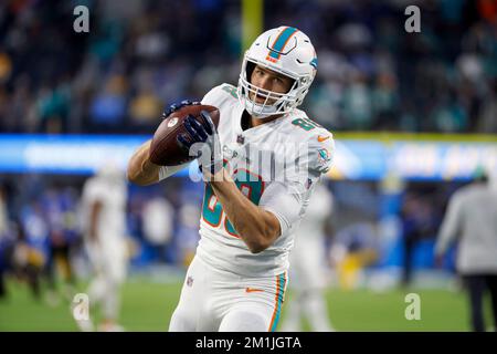 December 11, 2022 Miami Dolphins wide receiver Trent Sherfield (14) during  the NFL football game against the Los Angeles Chargers in Inglewood,  California. Mandatory Photo Credit : Charles Baus/CSM/Sipa USA(Credit  Image: ©