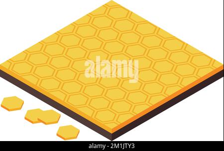 Comb floor icon isometric vector. Wood worker. New interior Stock Vector