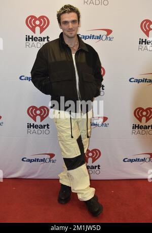 Philadelphia, Pennsylvania, USA. 12th Dec, 2022. (NEW) Lauv arrives on the Red Carpet at the Q102 iHeartRadio Jingle Ball. December 12, 2022, Philadelphia, Pennsylvania, USA: Lauv arrives on the red carpet at the Q102 iHeartRadio Jingle Ball presented by Capital One at Wells Fargo Center in Philadelphia. Credit: Kyle Mazza/TheNews2 (Credit Image: © Kyle Mazza/TheNEWS2 via ZUMA Press Wire) Stock Photo