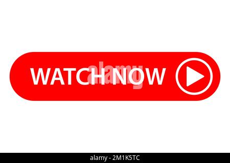 Watch now button. Button for web site, ui, media player, banner and app ...