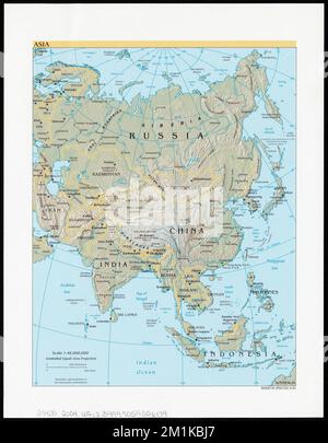 Asia , Asia, Maps Norman B. Leventhal Map Center Collection Stock Photo