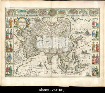 Asia noviter delineata , Asia, Maps, Early works to 1800 Norman B. Leventhal Map Center Collection Stock Photo