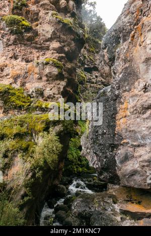 Scenic view of Mau Mau caves in Mount Kenya, Kenya Stock Photo