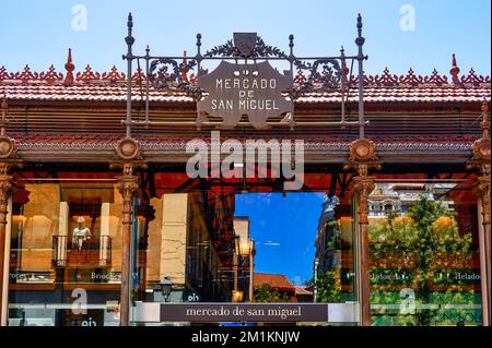 Mercado San Miguel in Madrid, Spain, 2022 Stock Photo