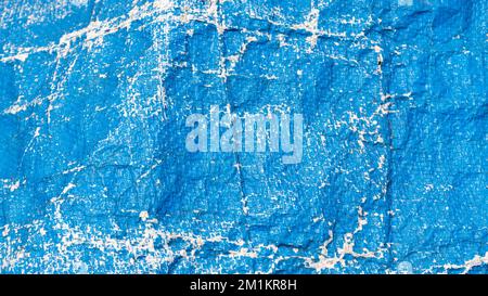 Blue plastic bag burlap texture Stock Photo