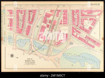 Atlas of the city of Boston, Roxbury : plate 10 , Boston Mass., Maps, Real property, Massachusetts, Boston, Maps, Landowners, Massachusetts, Boston, Maps, Fenway Boston, Mass., Maps Norman B. Leventhal Map Center Collection Stock Photo