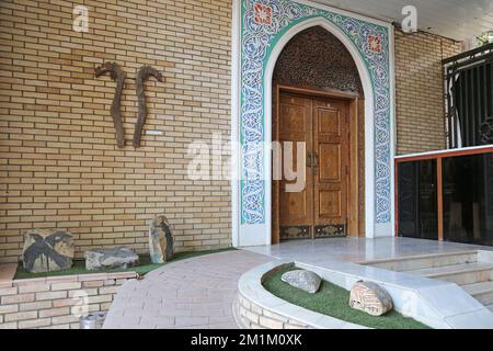 Museum of Applied Arts (former home of Alexander Polovtsev), Rakatboshi Street, South Tashkent, Tashkent Province, Uzbekistan, Central Asia Stock Photo