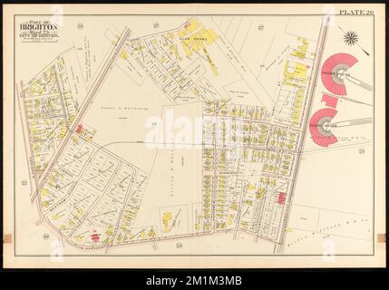 Atlas of the city of Boston, ward 25, Brighton : plate 26 , Boston Mass., Maps, Real property, Massachusetts, Boston, Maps, Landowners, Massachusetts, Boston, Maps, Allston Boston, Mass., Maps Norman B. Leventhal Map Center Collection Stock Photo