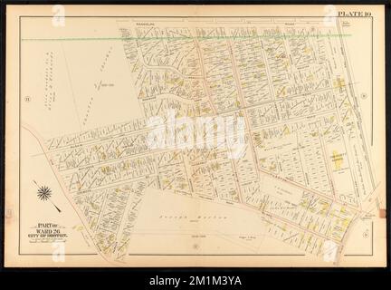 Atlas of the city of Boston, ward 26, Hyde Park : plate 10 , Boston Mass., Maps, Real property, Massachusetts, Boston, Maps, Landowners, Massachusetts, Boston, Maps, Hyde Park Boston, Mass., Maps Norman B. Leventhal Map Center Collection Stock Photo