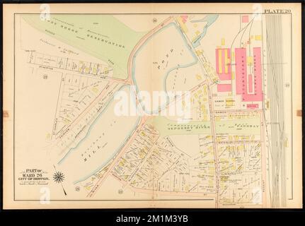 Atlas of the city of Boston, ward 26, Hyde Park : plate 20 , Boston Mass., Maps, Real property, Massachusetts, Boston, Maps, Landowners, Massachusetts, Boston, Maps, Hyde Park Boston, Mass., Maps Norman B. Leventhal Map Center Collection Stock Photo