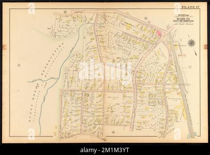 Atlas of the city of Boston, ward 26, Hyde Park : plate 17 , Boston Mass., Maps, Real property, Massachusetts, Boston, Maps, Landowners, Massachusetts, Boston, Maps, Hyde Park Boston, Mass., Maps Norman B. Leventhal Map Center Collection Stock Photo