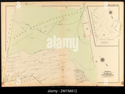 Atlas of the city of Boston, ward 26, Hyde Park : plate 26 , Boston Mass., Maps, Real property, Massachusetts, Boston, Maps, Landowners, Massachusetts, Boston, Maps, Hyde Park Boston, Mass., Maps Norman B. Leventhal Map Center Collection Stock Photo