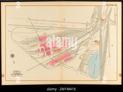 Atlas of the city of Boston, ward 26, Hyde Park : plate 25 , Boston Mass., Maps, Real property, Massachusetts, Boston, Maps, Landowners, Massachusetts, Boston, Maps, Hyde Park Boston, Mass., Maps Norman B. Leventhal Map Center Collection Stock Photo