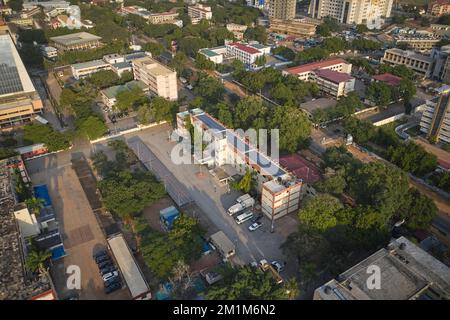 aerial of City centre in Accra, Ghana Stock Photo