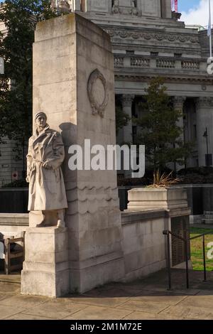 Memorial to Merchant seamen and Fishermen and women lost in the Second world War, London,England,UK Stock Photo