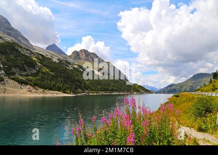 Fedaia pass landscape Stock Photo