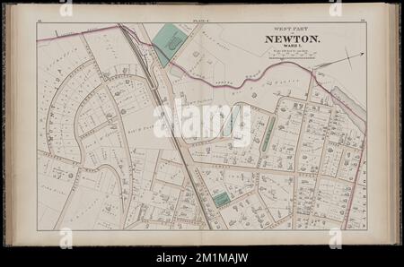 Atlas Of The City Of Newton, Middlesex Co., Massachusetts : From Actual ...