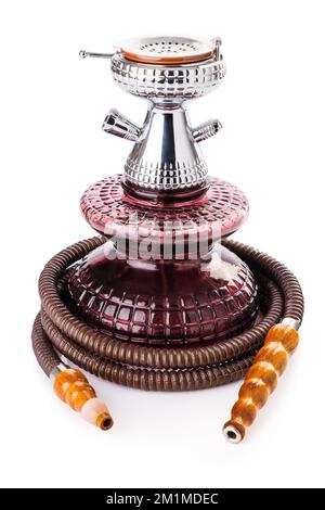 Modern hookah shisha isolated on white background Stock Photo