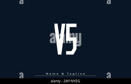 Alphabet letters Initials Monogram logo VS , SV Stock Vector