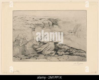 Barque en péril , Bodies of water, Boats, Alphonse Legros (1837-1911 ...