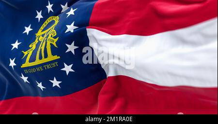 Flag of Georgia Background, The Peach State, The State of Adventure Stock  Photo - Alamy