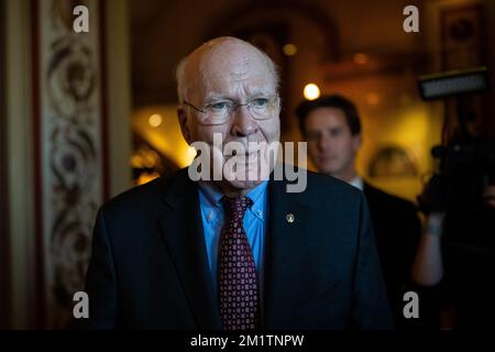 Washington, USA. 13th Dec, 2022. Senator Patrick Leahy (D-VT) walks through the U.S. Capitol, in Washington, DC, on Tuesday, December 13, 2022. (Graeme Sloan/Sipa USA) Credit: Sipa USA/Alamy Live News Stock Photo