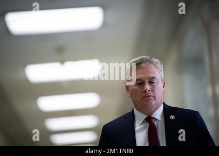 Washington, USA. 13th Dec, 2022. Representative James Comer (R-KY) walks through the U.S. Capitol, in Washington, DC, on Tuesday, December 13, 2022. (Graeme Sloan/Sipa USA) Credit: Sipa USA/Alamy Live News Stock Photo