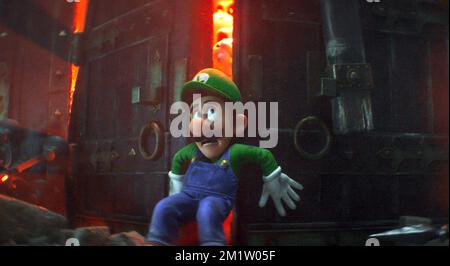 The Super Mario Bros Movie  Luigi Stock Photo