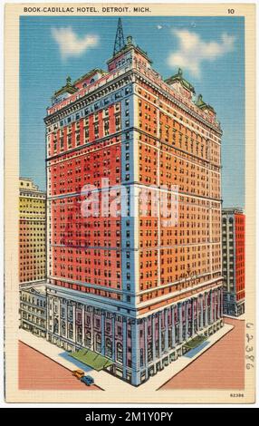 Book-Cadillac Hotel, Detroit, Mich. , Hotels, Tichnor Brothers Collection, postcards of the United States Stock Photo