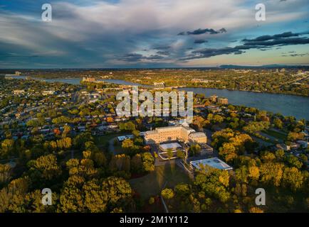 Aerial view of Laval city in Quebec, Canada Stock Photo