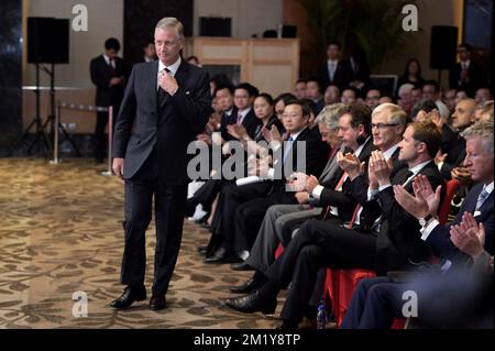 20150624 - BEIJING, CHINA: King Philippe - Filip of Belgium pictured in Beijing on the fifth day of a royal visit to China, Wednesday 24 June 2015, in China. BELGA PHOTO YORICK JANSENS Stock Photo