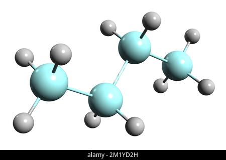 3D image of Silane skeletal formula - molecular chemical structure of ...