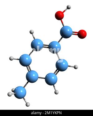 3D image of Terephthalic acid skeletal formula - molecular chemical ...