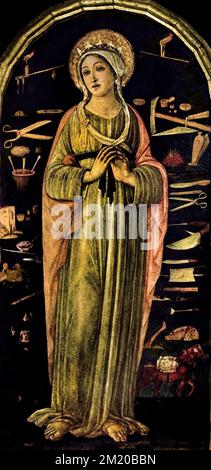 Painting by Guidoccio Cozzarelli, Saint Catherine of Alexandria with ...