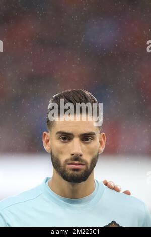 Yannick Carrasco of Belgium during the UEFA EURO 2016 quarter final match between Wales and Belgium on July 2, 2016 at the Stade Pierre Mauroy in Lille, France. Stock Photo