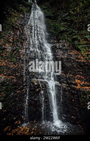 Beautiful waterfall Kapnistavi in Georgia. Stock Photo