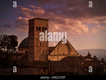 Intern of the basilica church of san francesco in Assisi, umbria, Italy Stock Photo