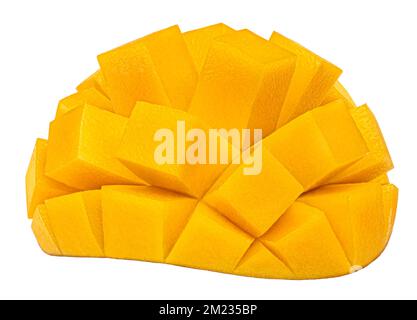 Sliced mango isolated on white background Stock Photo