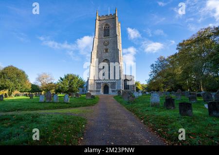 St Nicholas church at Blakeney, Norfolk, England, UK Stock Photo