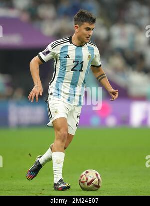 Argentina's Paulo Dybala during the FIFA World Cup Semi-Final match at the Lusail Stadium in Lusail, Qatar. Picture date: Tuesday December 13, 2022. Stock Photo
