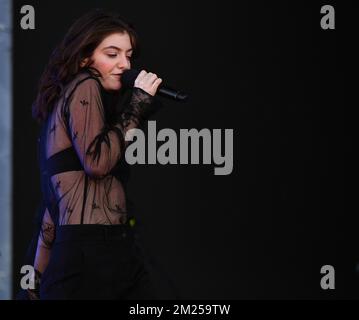 Governors Ball - Lorde in concert Stock Photo