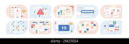 Set of UI and UX Stock Vector