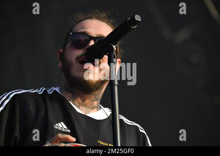 Governors Ball - Post Malone in concert Stock Photo